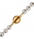 Magnet-Schließe 925 Silber gold vergoldet matt Verschluss für Perlenketten Bild2 Produktbild