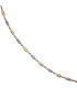 Halskette Kette 585 Gold Gelbgold Weißgold bicolor matt 45 cm Goldkette Bild3