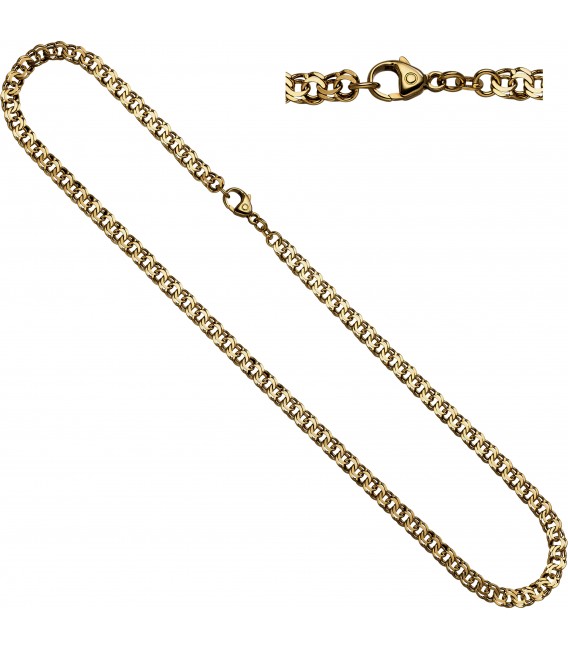 Garibaldikette 585 Gelbgold 52 mm 45 cm Gold Kette Halskette Goldkette Bild1