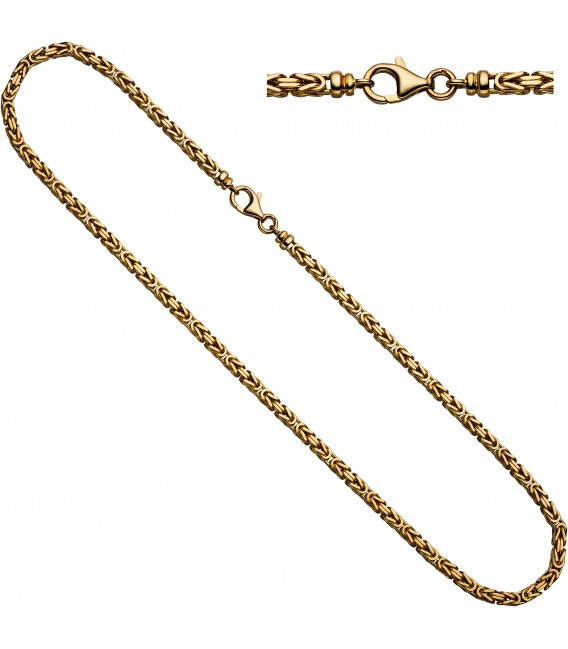 Königskette 585 Gelbgold 32 mm 42 cm Gold Kette Halskette Goldkette Karabiner Bild1