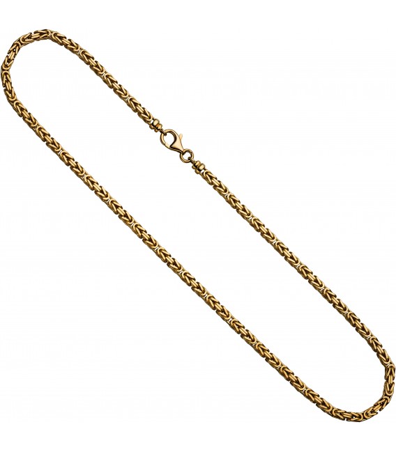 Königskette 585 Gelbgold 32 mm 42 cm Gold Kette Halskette Goldkette Karabiner Bild2
