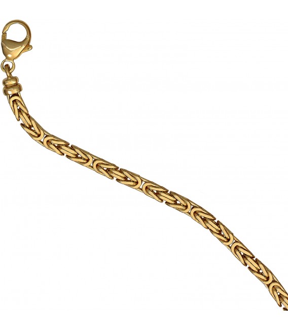 Königskette 585 Gelbgold 32 mm 42 cm Gold Kette Halskette Goldkette Karabiner Bild4
