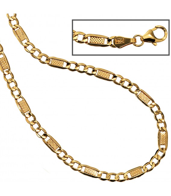 Halskette Kette 333 Gold Gelbgold 45 cm Goldkette Karabiner Bild3