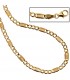 Halskette Kette 333 Gold Gelbgold 45 cm Goldkette Karabiner Bild3