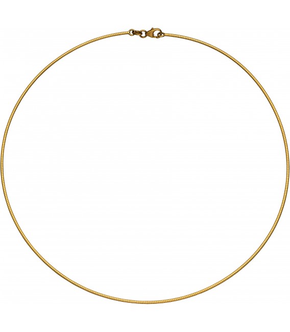 Halsreif 585 Gold Gelbgold matt Goldkette Kette Halskette Bild1