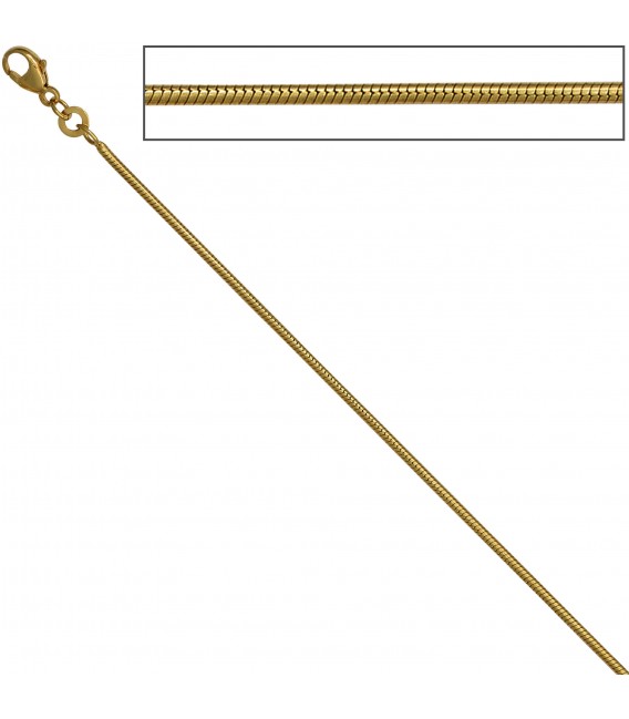 Schlangenkette 333 Gelbgold 14 mm 42 cm Gold Kette Halskette Goldkette Bild3