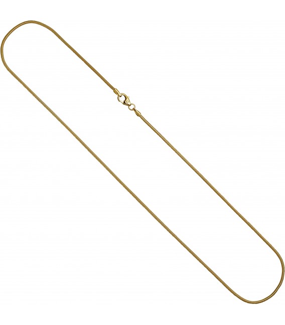Schlangenkette 585 Gelbgold 14 mm 50 cm Gold Kette Halskette Goldkette Bild2