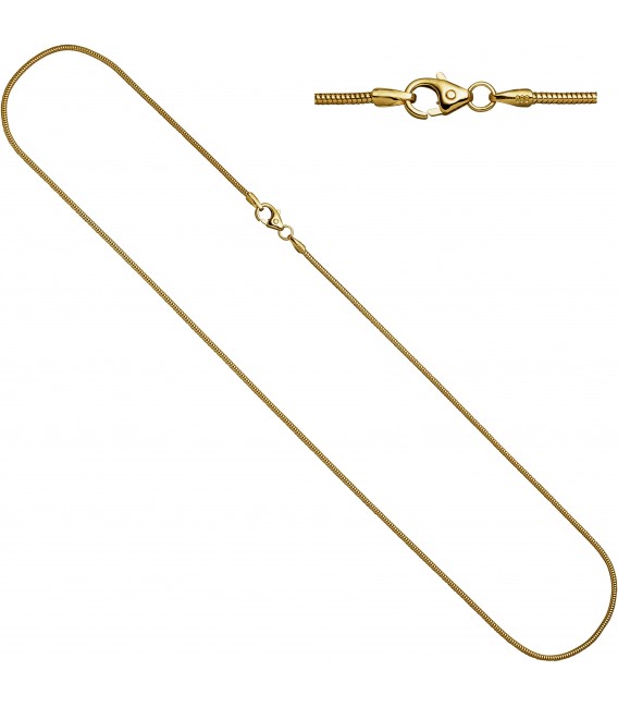 Schlangenkette 585 Gelbgold 14 mm 60 cm Gold Kette Halskette Goldkette Bild1