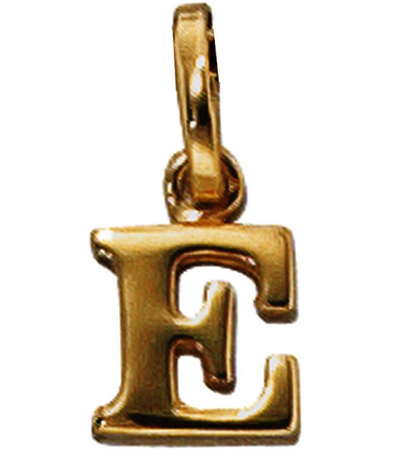 Anhänger Buchstabe E 333 Gold Gelbgold Buchstabenanhänger Bild1