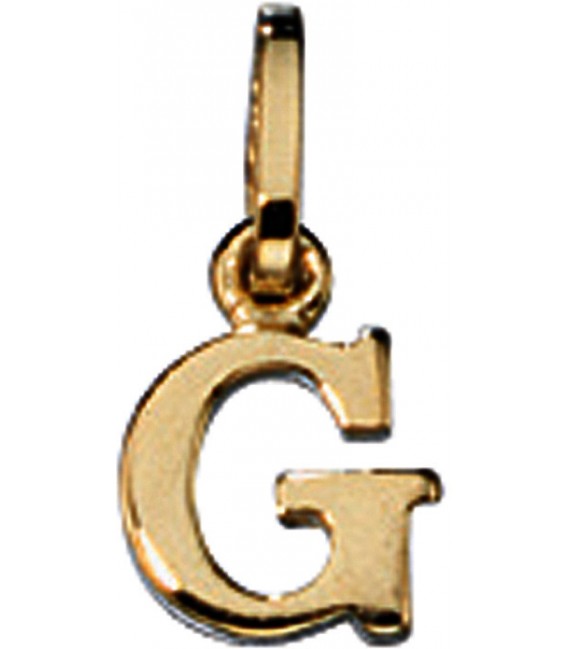 Anhänger Buchstabe G 333 Gold Gelbgold Buchstabenanhänger Bild1