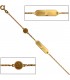 Schildband Engel 585 Gold Gelbgold mattiert 14 cm Gravur ID Armband Federring Bild1