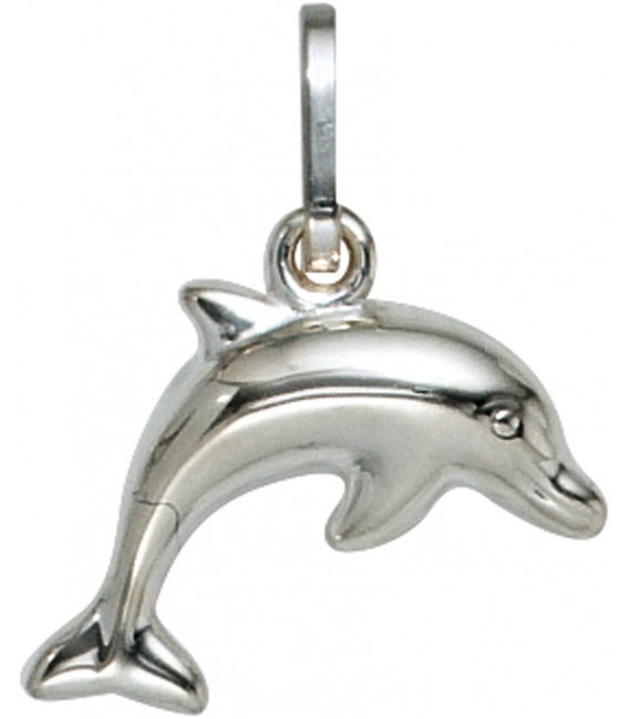 Kinder Anhänger Delfin 925 Sterling Silber Delfinanhänger Kinderanhänger Bild1