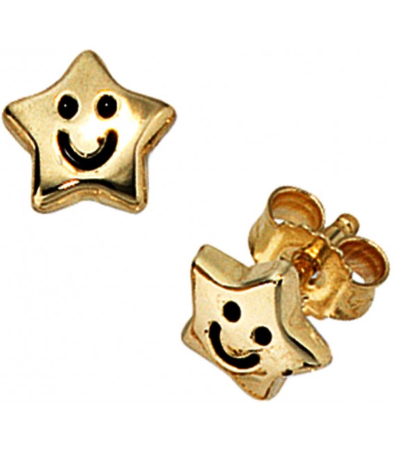 Kinder Ohrstecker Stern Sterne 333 Gold Gelbgold Ohrringe Kinderohrringe Bild2