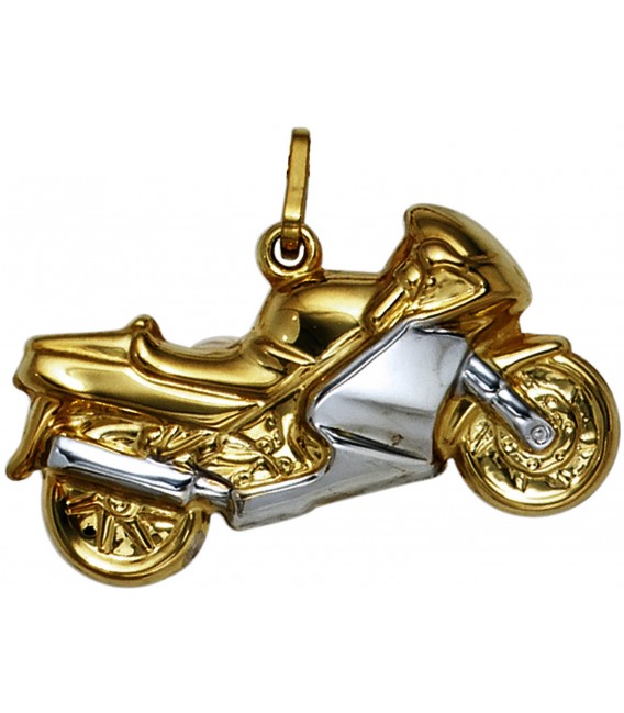 Anhänger Motorrad 333 Gold Gelbgold bicolor Bild1