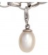 Einhänger Charm 925 Sterling Silber rhodiniert 1 Süßwasser Perle Bild1