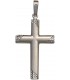 Anhänger Kreuz 925 Sterling Silber mattiert Kreuzanhänger Silberkreuz Bild1