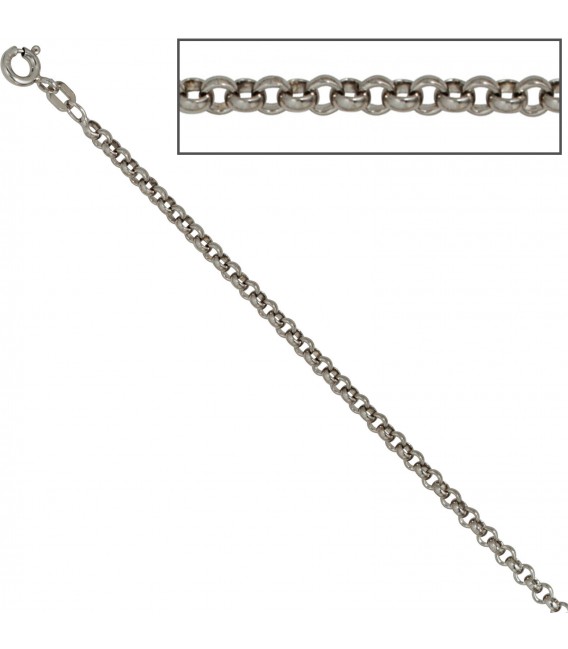 Erbskette 925 Sterling Silber 25 mm 50 cm Halskette Kette Silberkette Federring Bild3