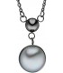 Collier Kette mit Anhänger Edelstahl 1 Süßwasser Perle 45 cm Perlenanhänger Bild4
