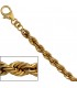 Kordelkette 333 Gelbgold 49 mm 45 cm Gold Kette Halskette Goldkette Karabiner Bild4
