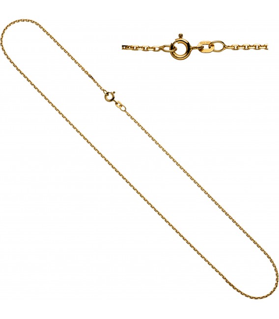 Ankerkette 585 Gelbgold 16 mm 40 cm Gold Kette Halskette Goldkette Federring Bild1 Großbild