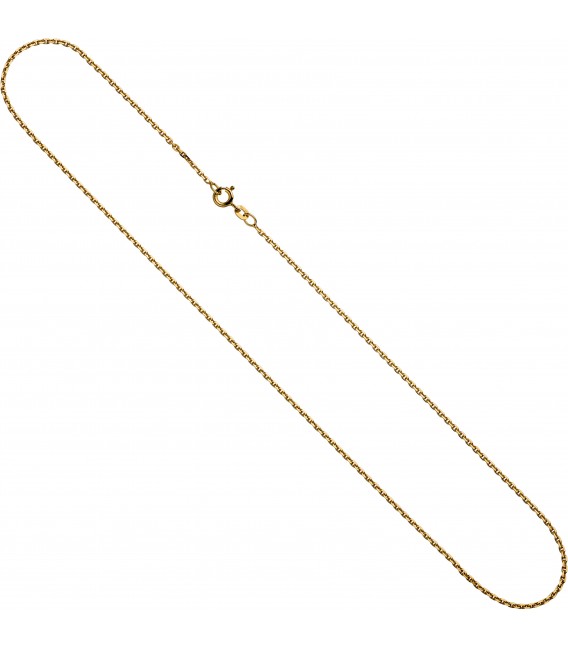 Ankerkette 585 Gelbgold 16 mm 40 cm Gold Kette Halskette Goldkette Federring Bild2 Großbild