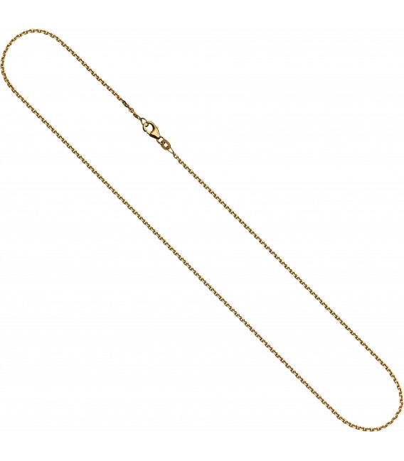 Ankerkette 333 Gelbgold diamantiert 16 mm 42 cm Gold Kette Halskette Goldkette Bild2
