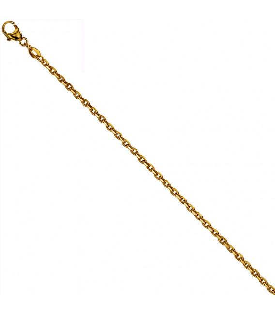 Ankerkette 333 Gelbgold diamantiert 16 mm 42 cm Gold Kette Halskette Goldkette Bild3