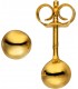 Ohrstecker Kugel 5 mm 925 Silber gold vergoldet Ohrringe Kugelohrstecker Bild1