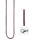 Collier Halskette Seide pflaume 42 cm Verschluss 925 Silber Kette Bild3
