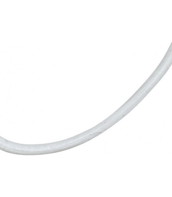 Leder Halskette Kette Schnur weiß 100 cm Bild2
