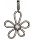 Einhänger Charm Blume aus Edelstahl mit SWAROVSKI® ELEMENT Bild1