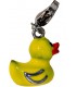 Einhänger Charm Ente Edelstahl gelb lackiert Bild1