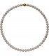 Kette mit Akoya Perlen und 925 Silber vergoldet 43 cm Perlenkette Bild1