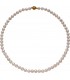 Kette mit Akoya Perlen und 925 Silber vergoldet 43 cm Perlenkette Bild1
