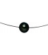 Collier Kette Halskette Edelstahl mit 1 Tahiti Perle 42 cm Bild2