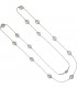 Collier Kette Halskette 925 Silber mit 13 Süßwasser Perlen 90 cm Bild2