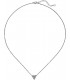 Collier Kette mit Anhänger Dreieck 925 Silber 10 Zirkonia 46 cm Halskette Bild2