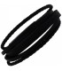 Armband 6-reihig Leder schwarz mit Edelstahl 20 cm Bild1