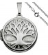 Medaillon Anhänger Baum des Lebens Weltenbaum rund 925 Silber mit Kette 50 cm Bild1