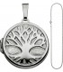Medaillon Anhänger Baum des Lebens Weltenbaum rund 925 Silber mit Kette 50 cm Bild2