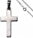 Anhänger Kreuz 925 Silber Kreuzanhänger Silberkreuz mit Kette 50 cm Bild1