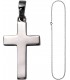 Anhänger Kreuz 925 Silber Kreuzanhänger Silberkreuz mit Kette 50 cm Bild2