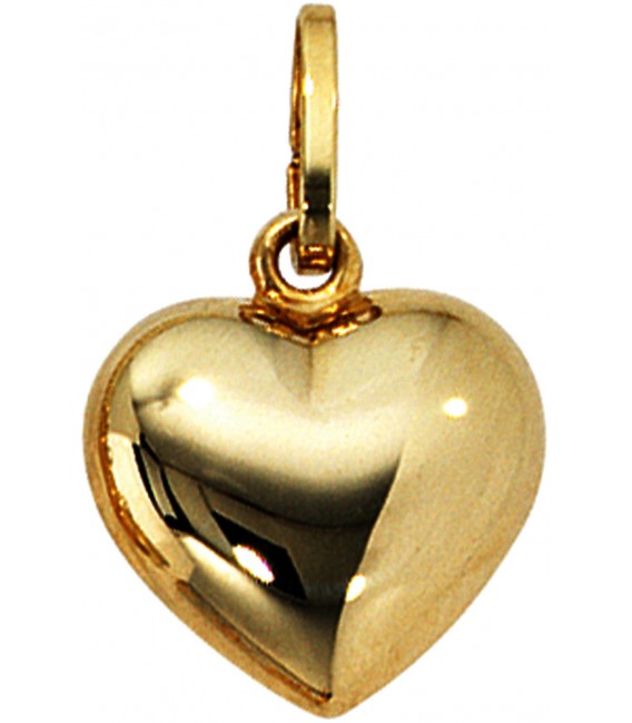 Anhänger Kleines Herz Herzchen 333 Gold mit Kette 50 cm Goldherz Bild3