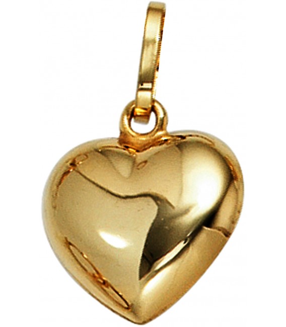 Anhänger Kleines Herz Herzchen 333 Gold mit Kette 50 cm Goldherz Bild4