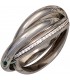 Damen Ring verschlungen 925 Sterling Silber rhodiniert 64 Zirkonia Silberring Bild1