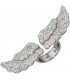 Damen Ring Engelsflügel offen 925 Sterling Silber mit Swarovski-Elements Bild1