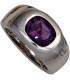 Damen Ring 925 Sterling Silber rhodiniert 1 Amethyst lila violett Silberring Bild1