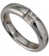 Damen Ring 585 Gold Weißgold 4 Diamanten 024ct.Prinzess-Schliff Goldring Bild1