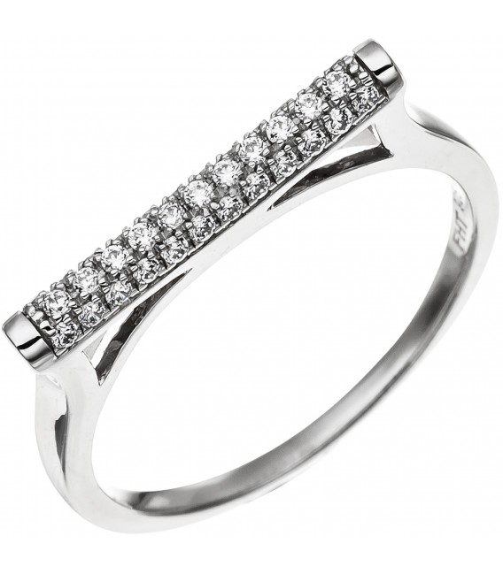 Damen Ring aus 925 Sterling Silber mit 35 Zirkonia Silberring Bild1