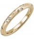 Damen Ring 585 Gold Gelbgold 34 Diamanten Brillanten 021ct. Diamantring Bild1